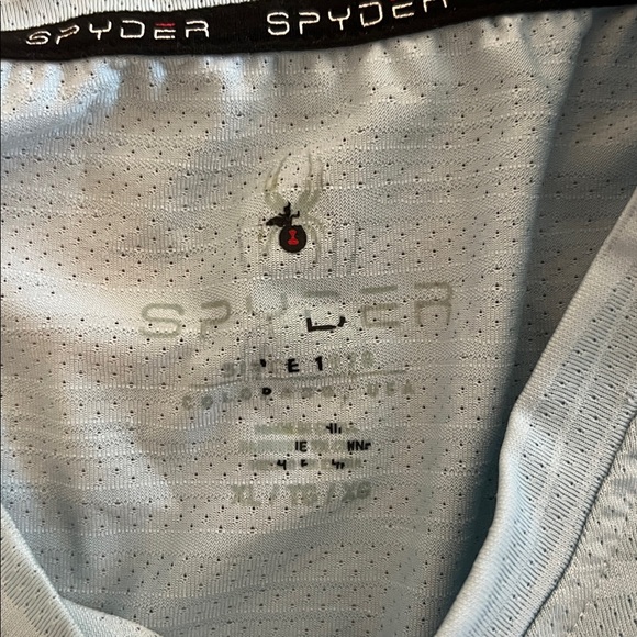 Spyder Men’s Light Blue Athletic Performance Short Sleeve T Shirt Size XL - Picture 2 of 7